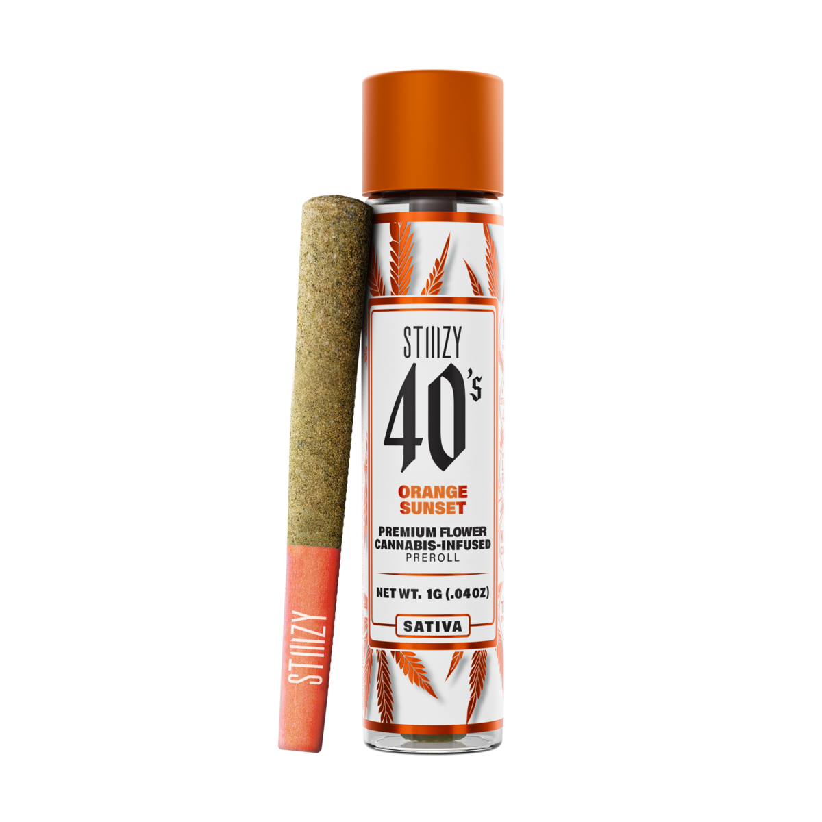 Photograph of product: 1g Orange Sunset 40's Infused Pre Roll