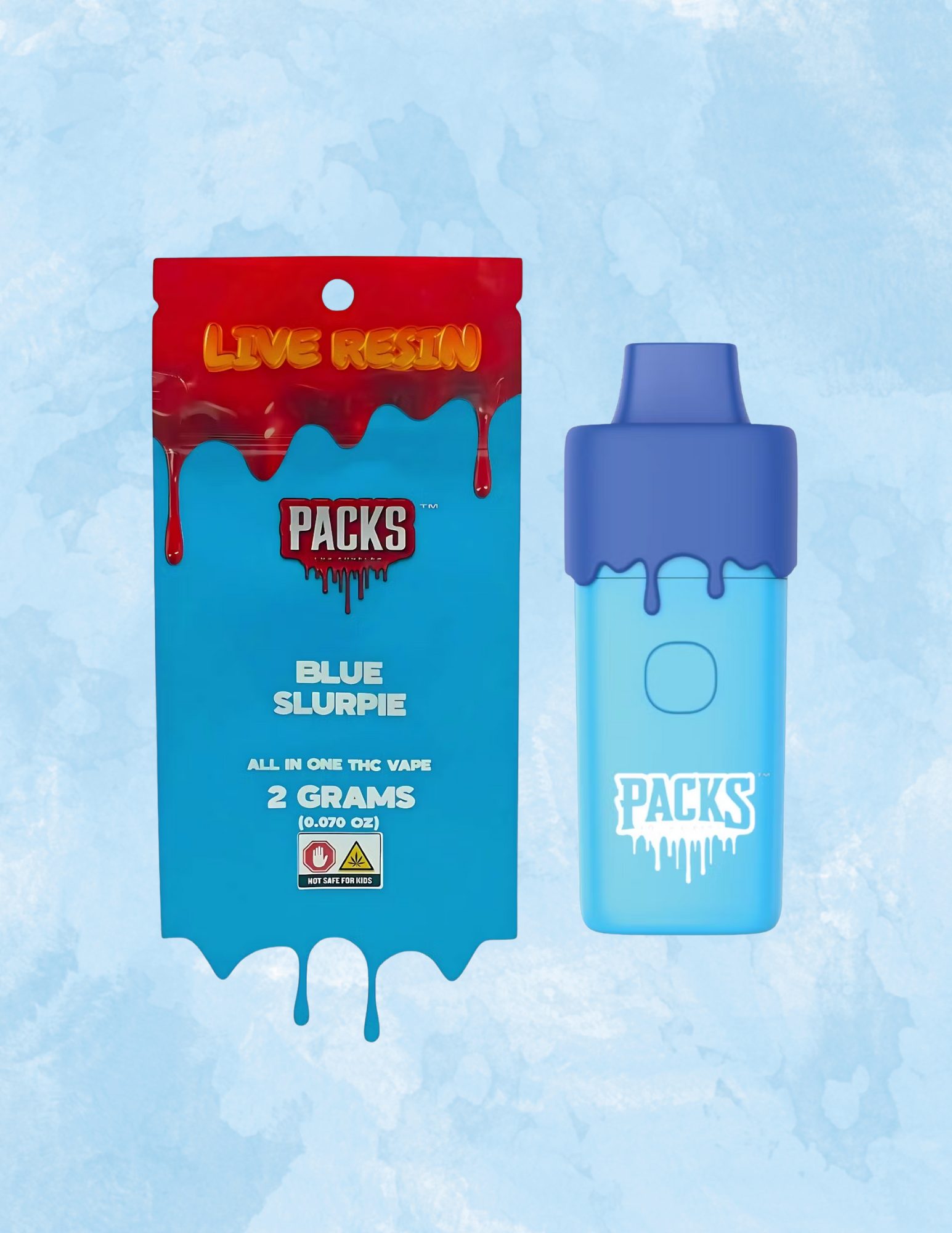 Photograph of product: Blue Slurpie - Live Resin Disposable