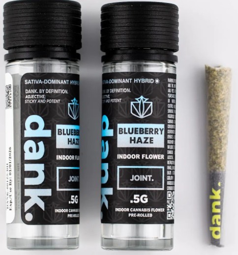 Photograph of product: Dank - Blueberry Haze - .5G Preroll