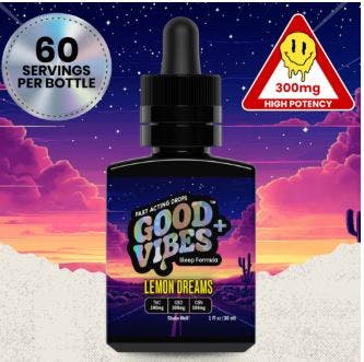 Photograph of product: Lemon Dreams Sleep  1:1:1 Fast Acting Syrup | 1000mg - Good Vibes
