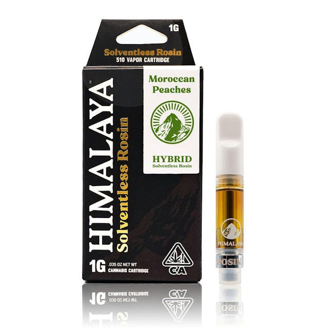 Photograph of product: HIMA Moroccan Peaches Rosin Cartridge Hybrid 1G - 