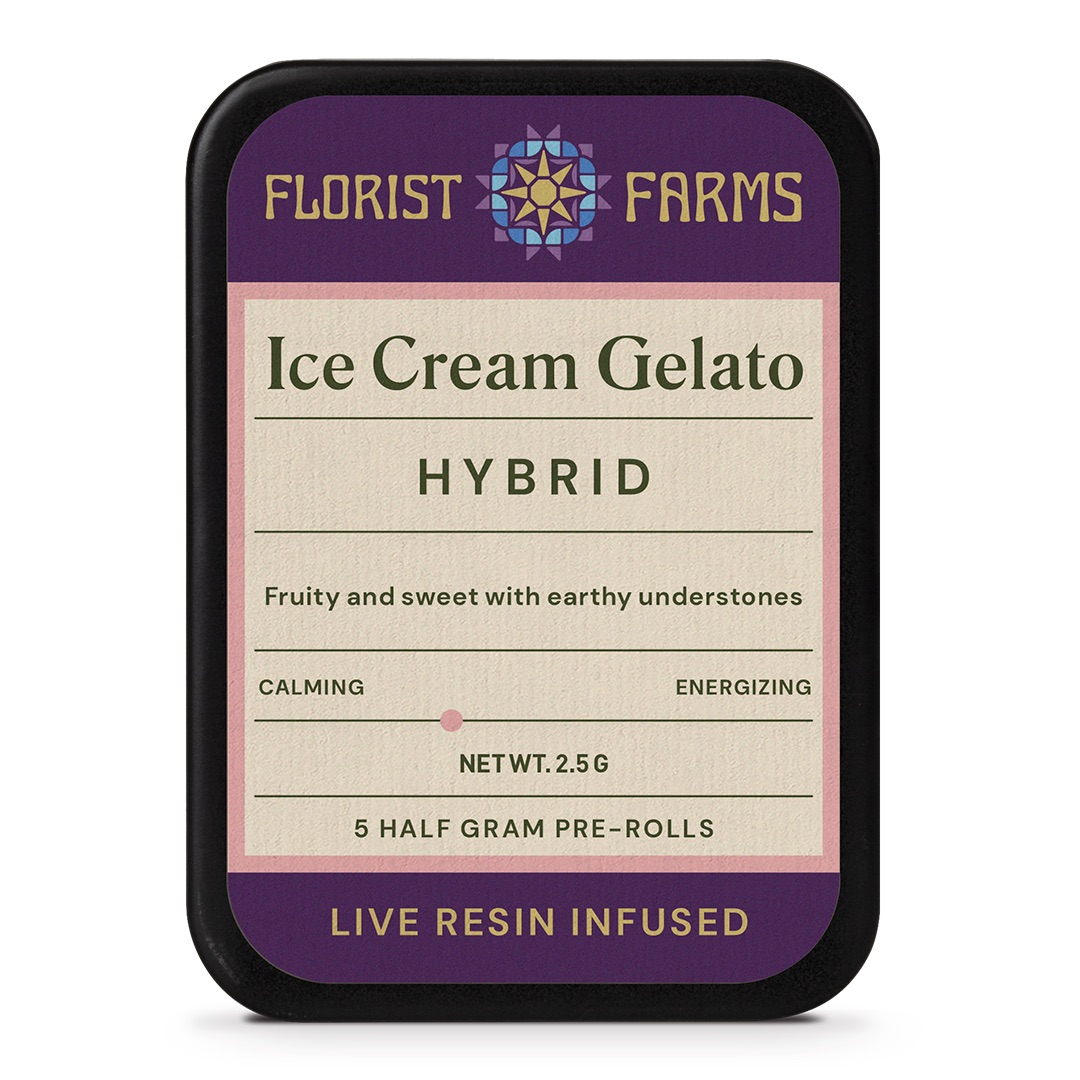 Photograph of product: Ice Cream Gelato | Live Resin Infused Pre-Rolls Multipack | 2.5g