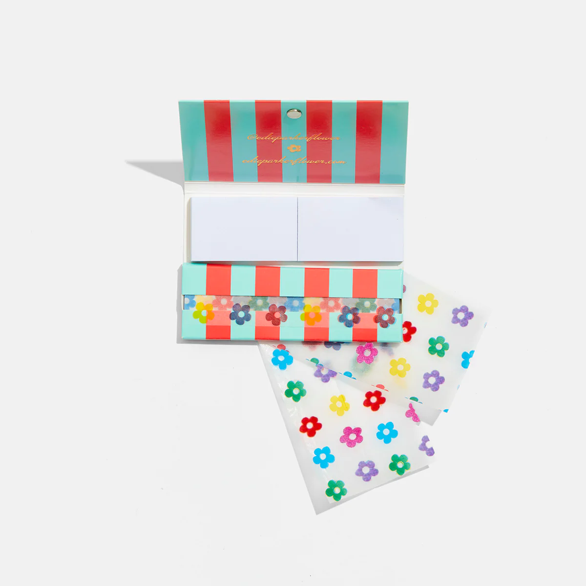 Photograph of product: Flower Rolling Papers in Rainbow