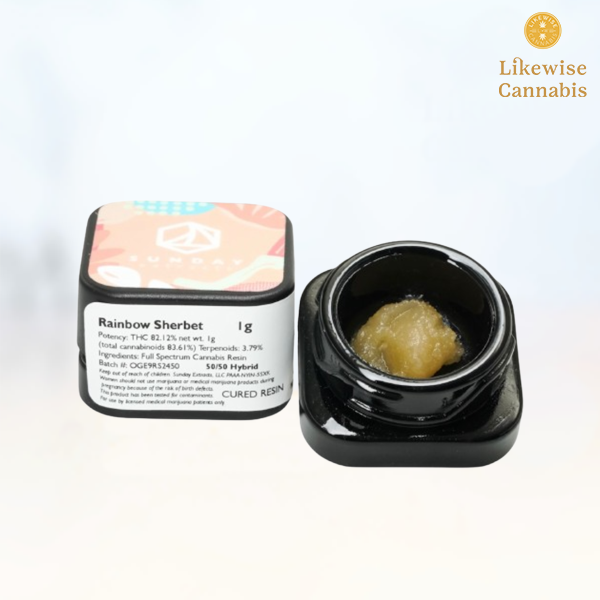 Photograph of product: RAINBOW SHERBET #11 1G CURED RESIN