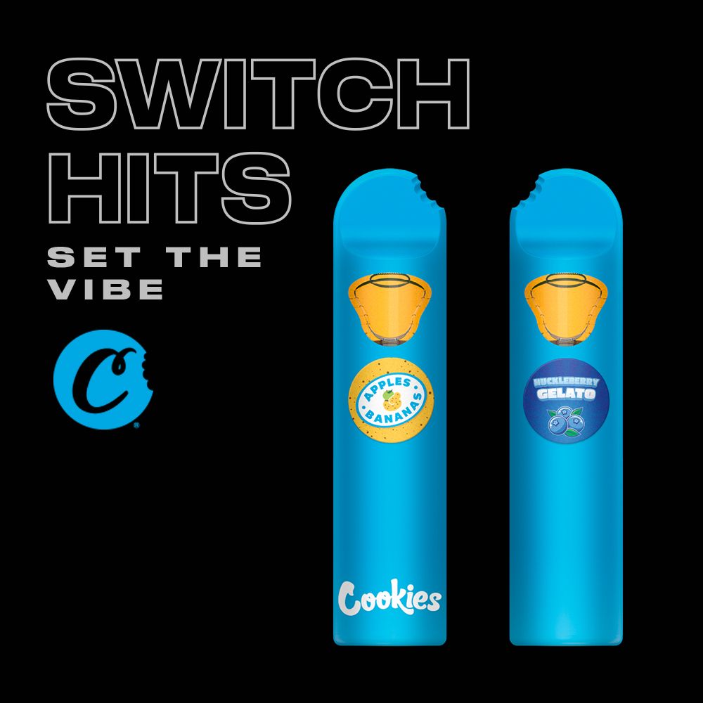 Photograph of product: Disposable 3:1 Dual Chamber 1g Apples & Bananas / Huckleberry Gelato