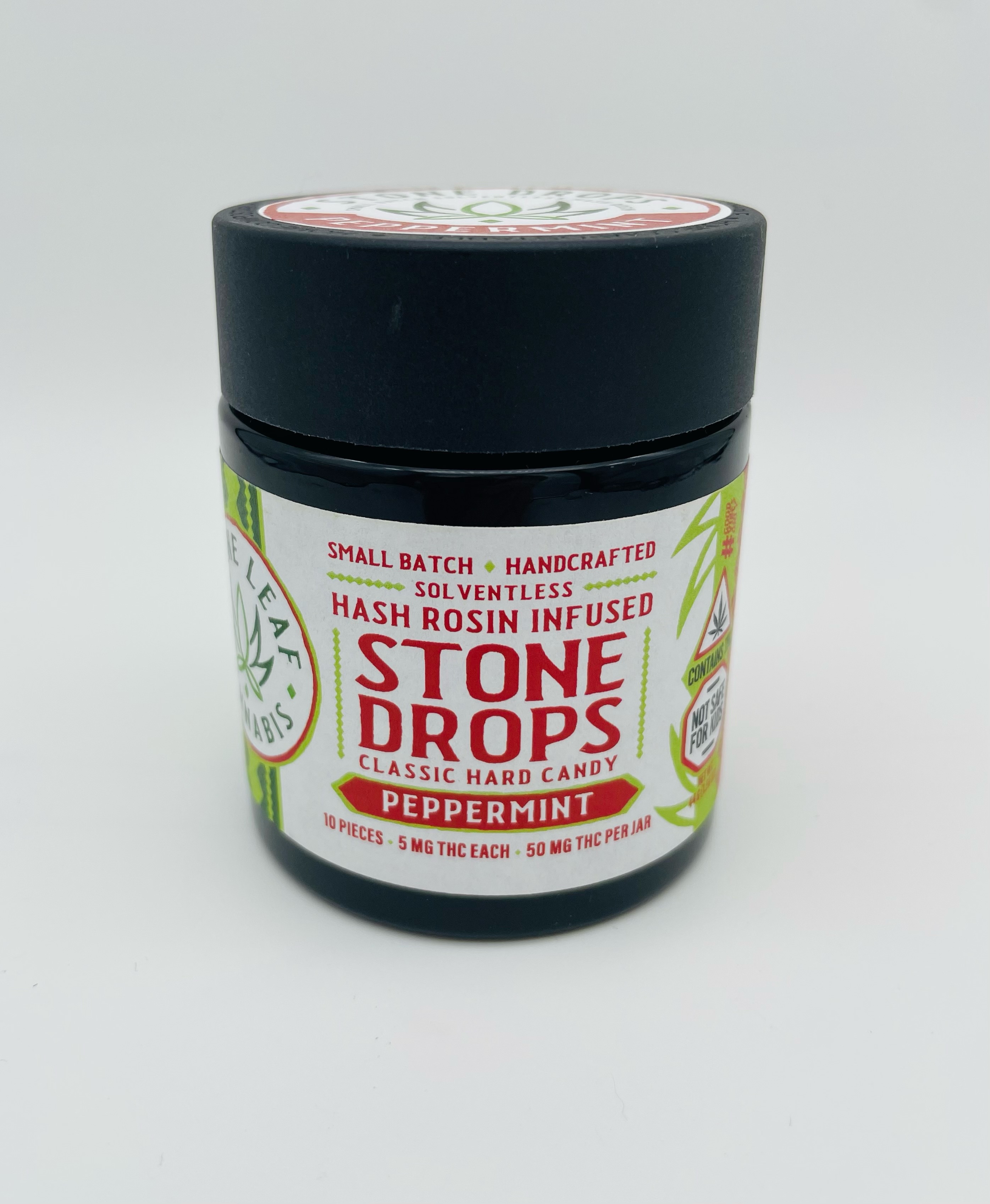Photograph of Product: Stone Leaf | Peppermint Stone Drops | Edibles | 5 mg x 10