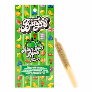 Photograph of product: Bangers Infused Preroll Alien Sour Apple 1.2g