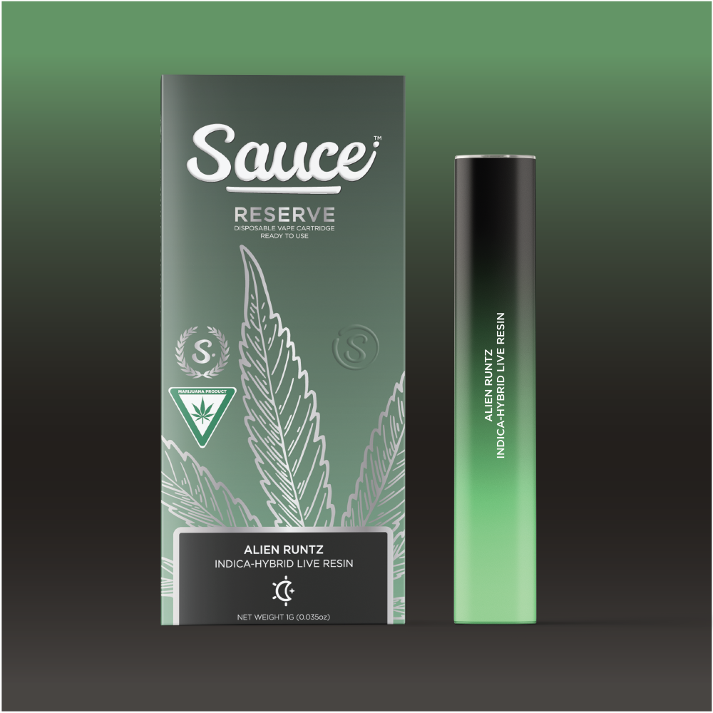 Photograph of product: Live Resin Disposable l Alien Runtz l Sauce