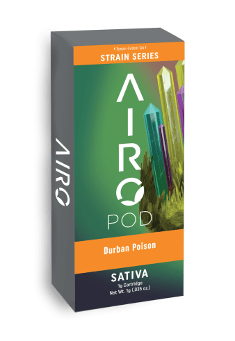 Photograph of product: Airo | Distillate Vape | Durban Poison 1g