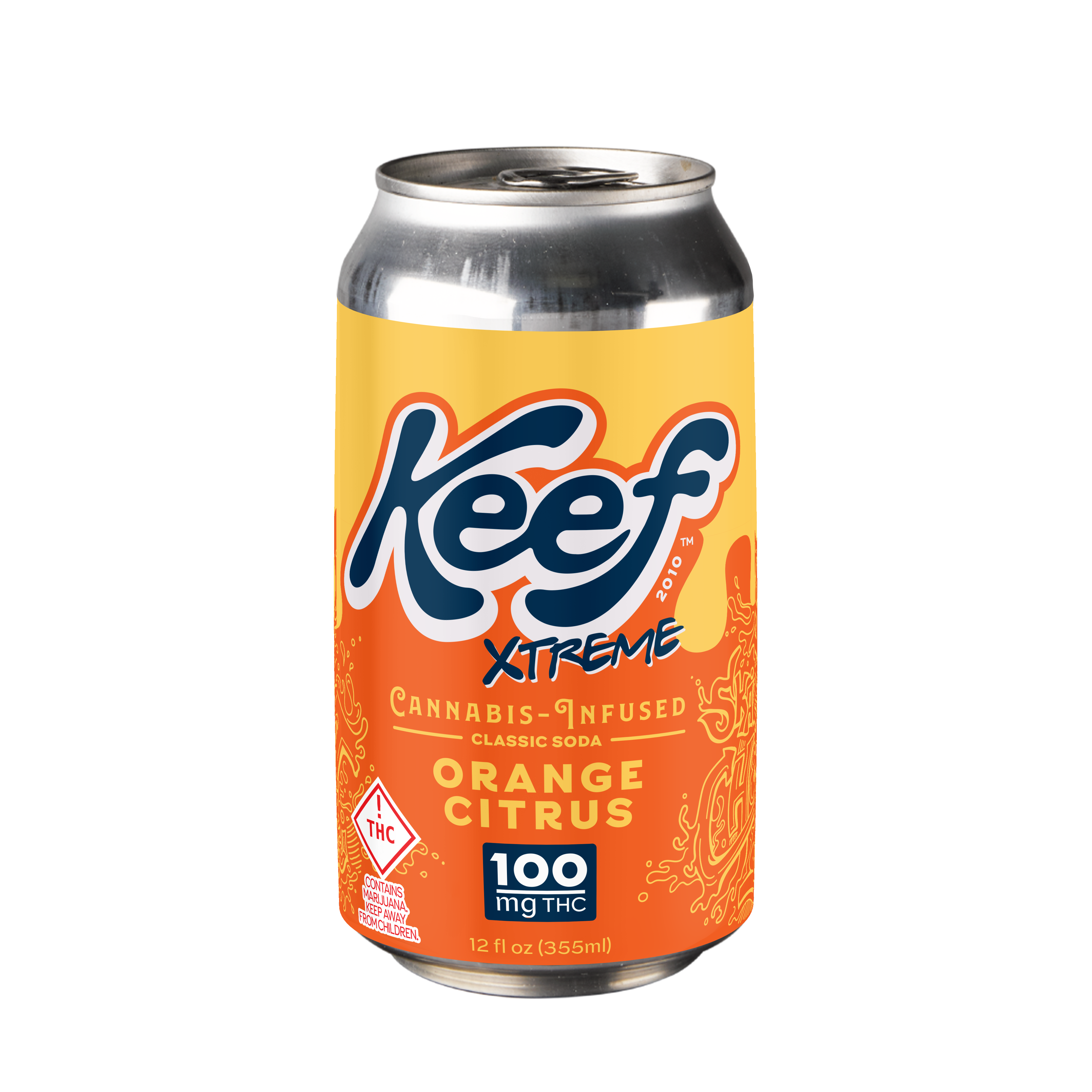 Photograph of Product: Keef Classic Soda Orange Kush XTREME | 100mg