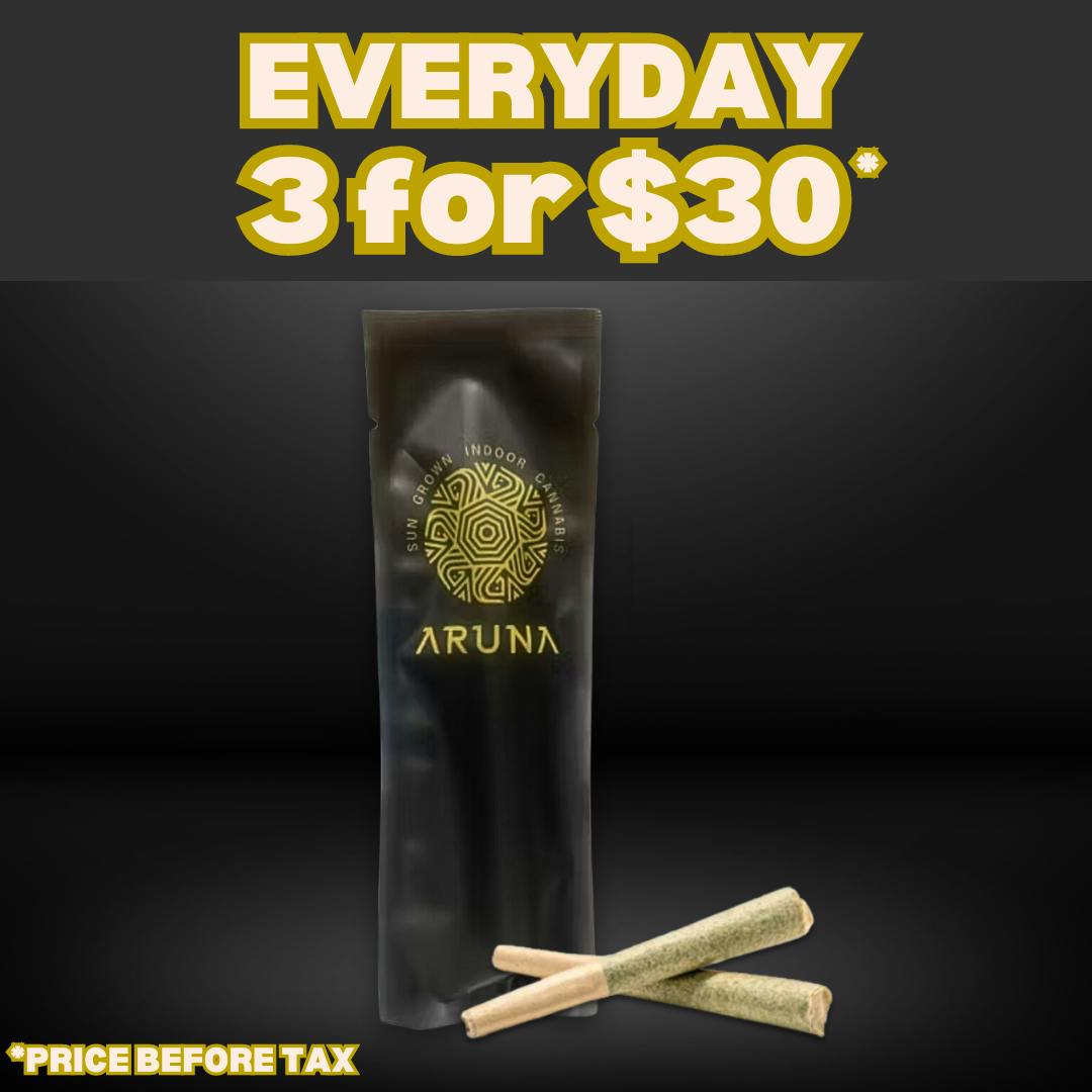 Photograph of product: Aruna Lemon Pastries | Preroll - 0.5g 2pk
