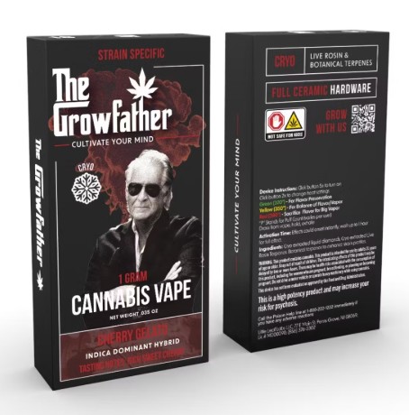 Photograph of product: Grow Father | Cherry Gelato - Cryo Liquid Diamond - Disposable