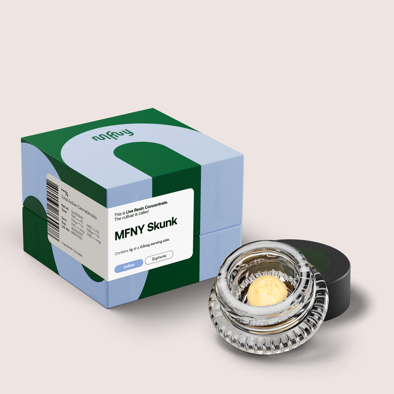 Photograph of product: MFNY Live Resin Badder | 1g | MFNY Skunk