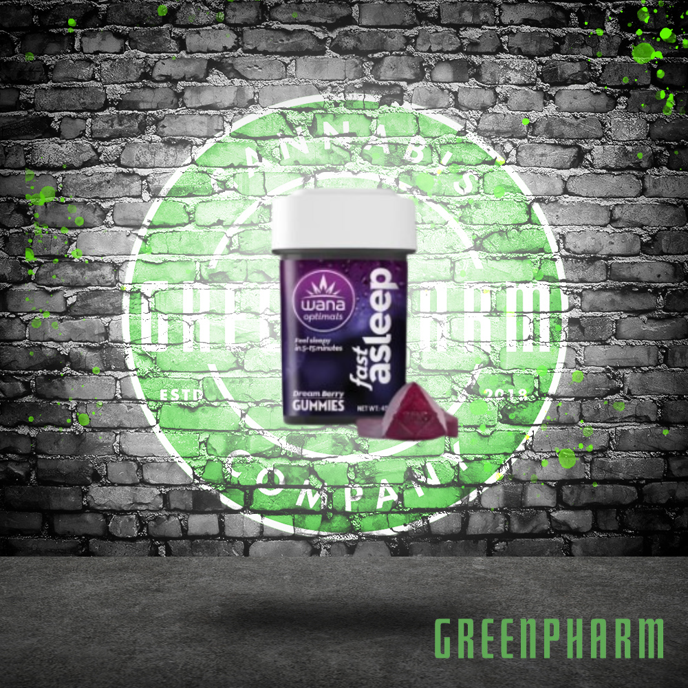 Photograph of product: Wana Optimal Fast Asleep Dream Berry Gummies 100mg