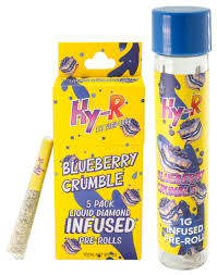 Photograph of product: Hy-R - Infused Pre-Rolls (5 Pack) - Blueberry Crumble