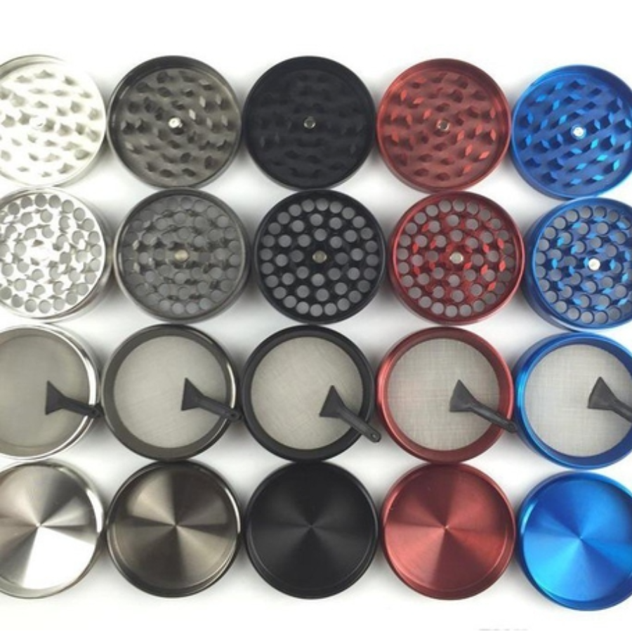 Photograph of product: 63mm Zinc 4pc Grinder Assorted Colors