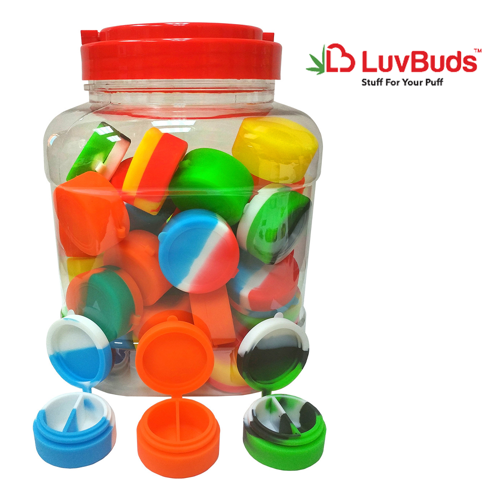 Photograph of product: LUVBUDS Silicon Dual Chamber Wax Container: Assorted