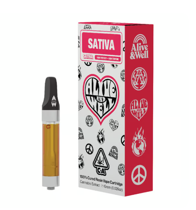 Photograph of Product: Alive & Well | Cured Resin 510 Vape | Berry Pie
