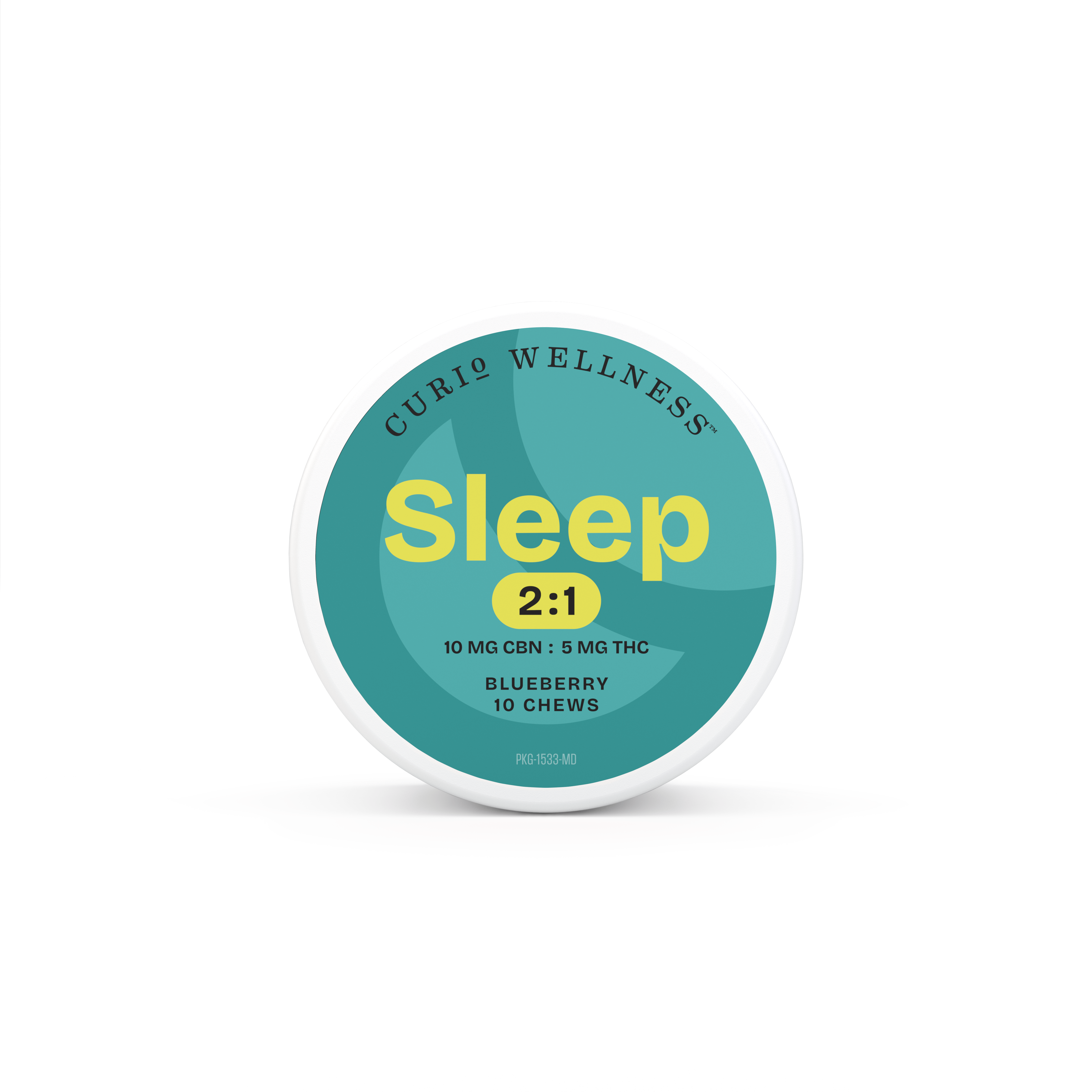 Photograph of product: Sleep Blueberry 2:1 (CBN:TH-oui) Chews 5mg x 10pk