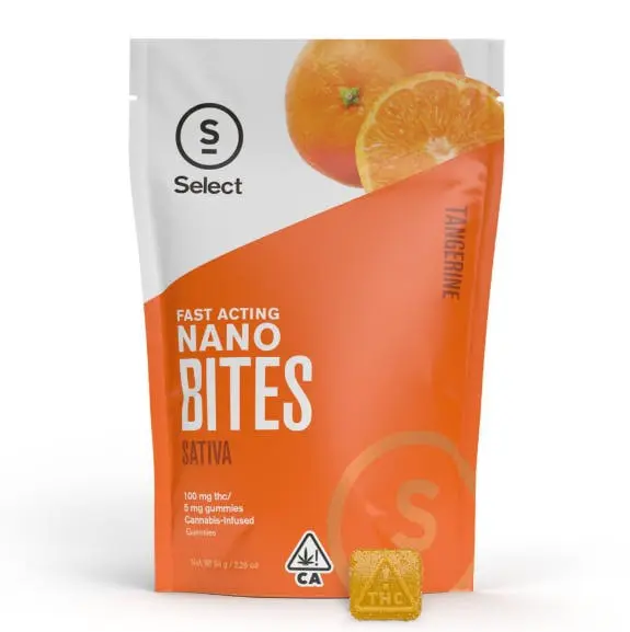 Photograph of product: Select - Tangerine Nano Bites - 100mg