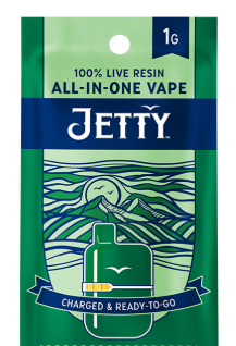 Photograph of product: Jetty Banana Nut Muffin Hybrid Live Resin Mini Tank All In One