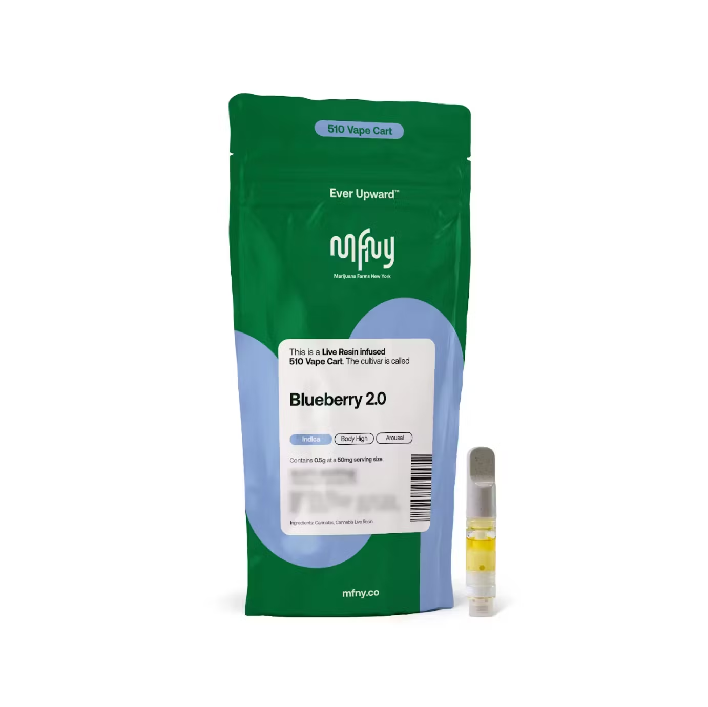 Photograph of product: MFNY | Blueberry 2.0 | Live Resin | Cart | 0.5g