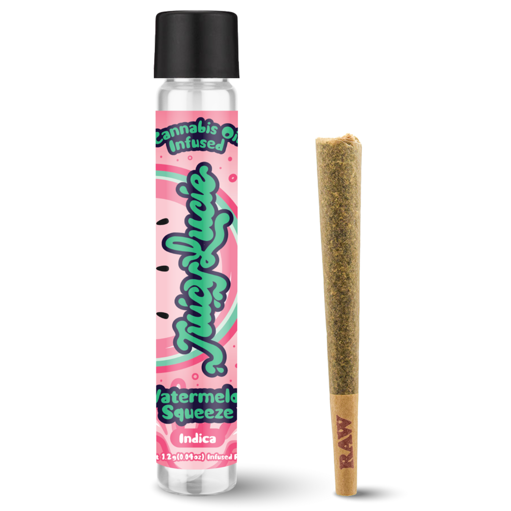 Photograph of product: Juicy Lucie | Watermelon Squeeze Infused Pre-Roll | 1.2g
