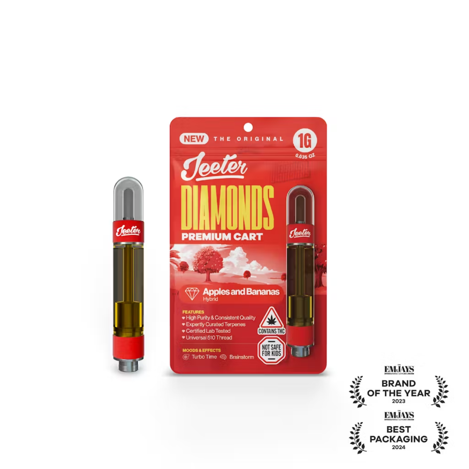 Photograph of product: 1000mg Vape Cart | Apples and Bananas | Jeeter