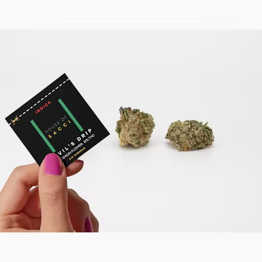 Photograph of product: House of Sacci | Devil's Drip | 0.7g | Dime Bag