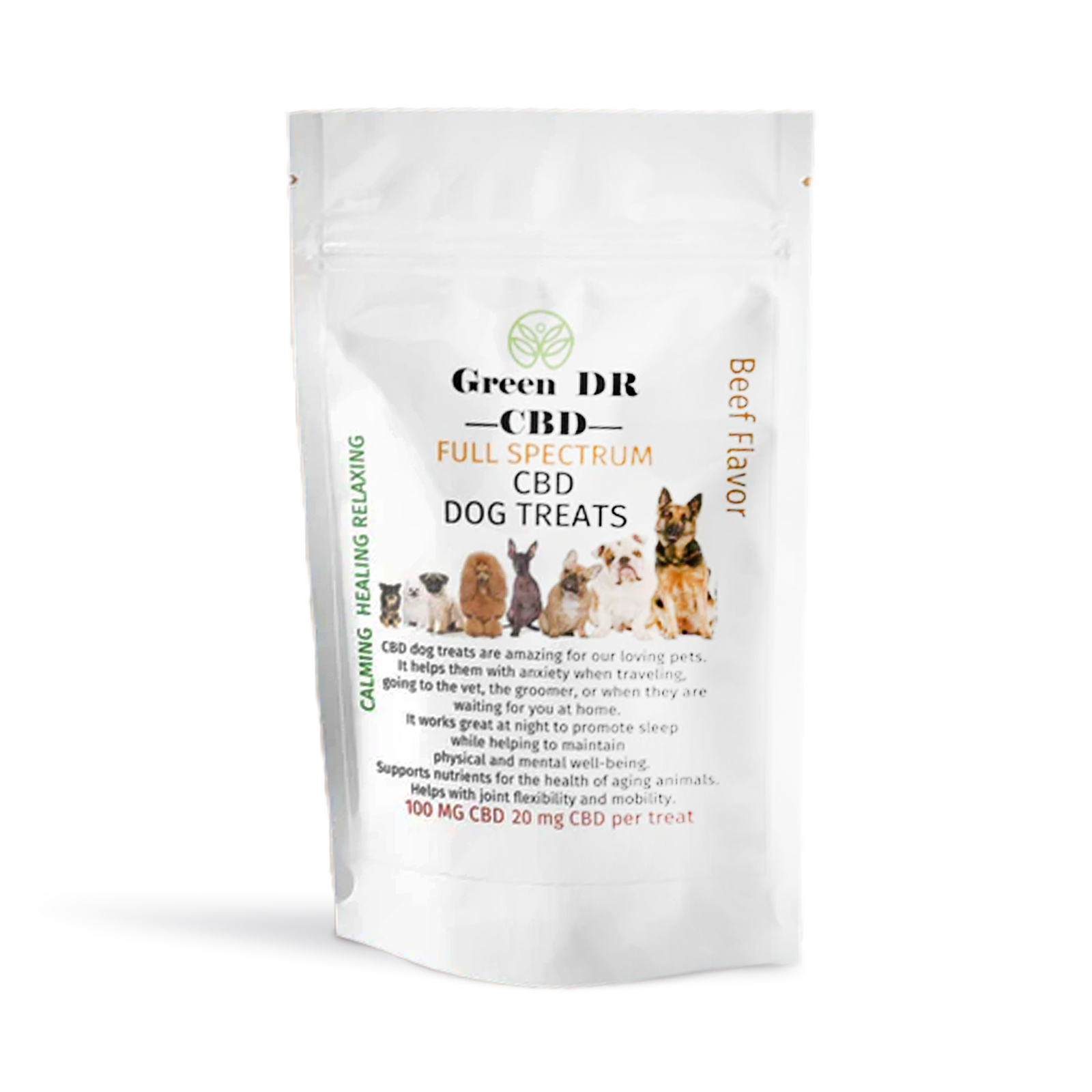 Photograph of Product: CBD Beef Flavor Dog Treats | 100mg