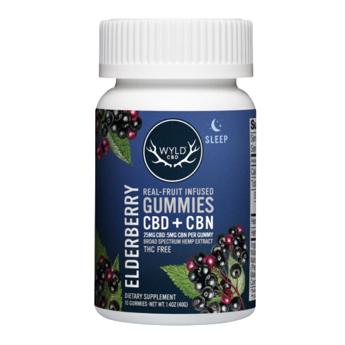 Photograph of product: CBD Elderberry Sleep Gummies 250mgCBD / 50mgCBN By Wyld