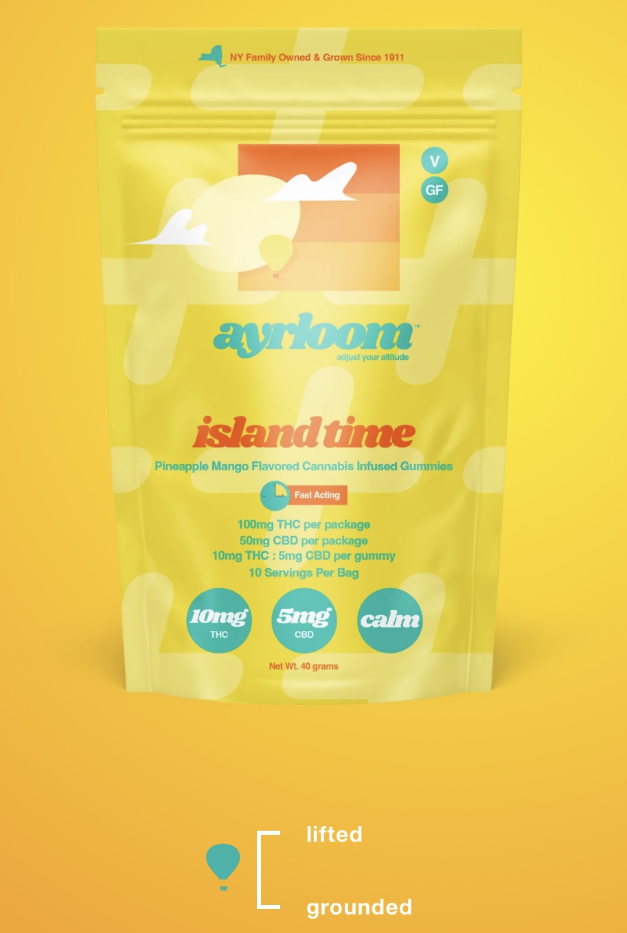 Photograph of Product: Ayrloom AU- Gummy- 2:1 - 10pk Island Time