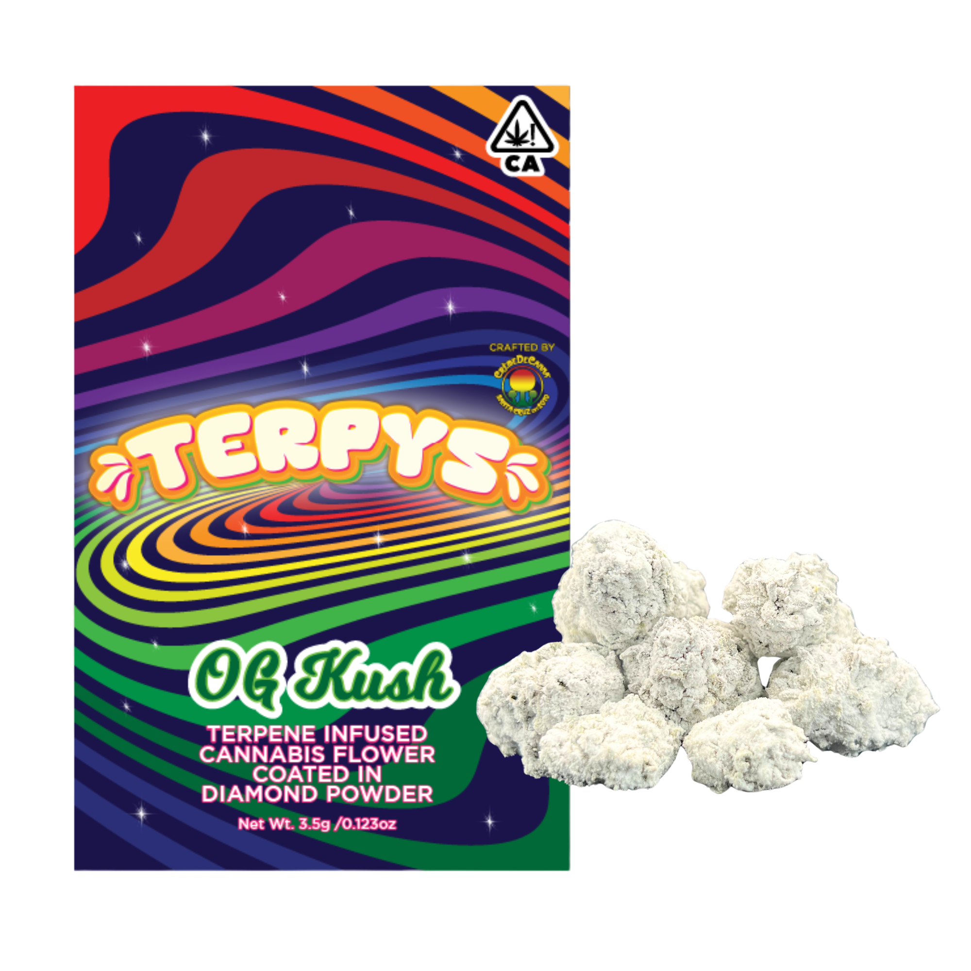 Photograph of Product: Creme De Canna - OG Kush - Terpys -  Infused Flower - 3.5g