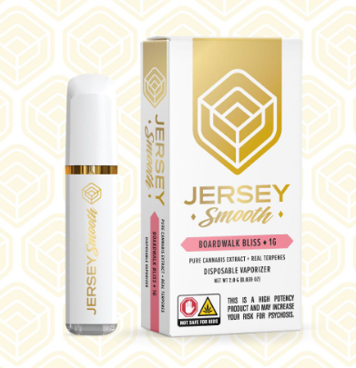 Photograph of product: Jersey Smooth Boardwalk Bliss 1g Disposable