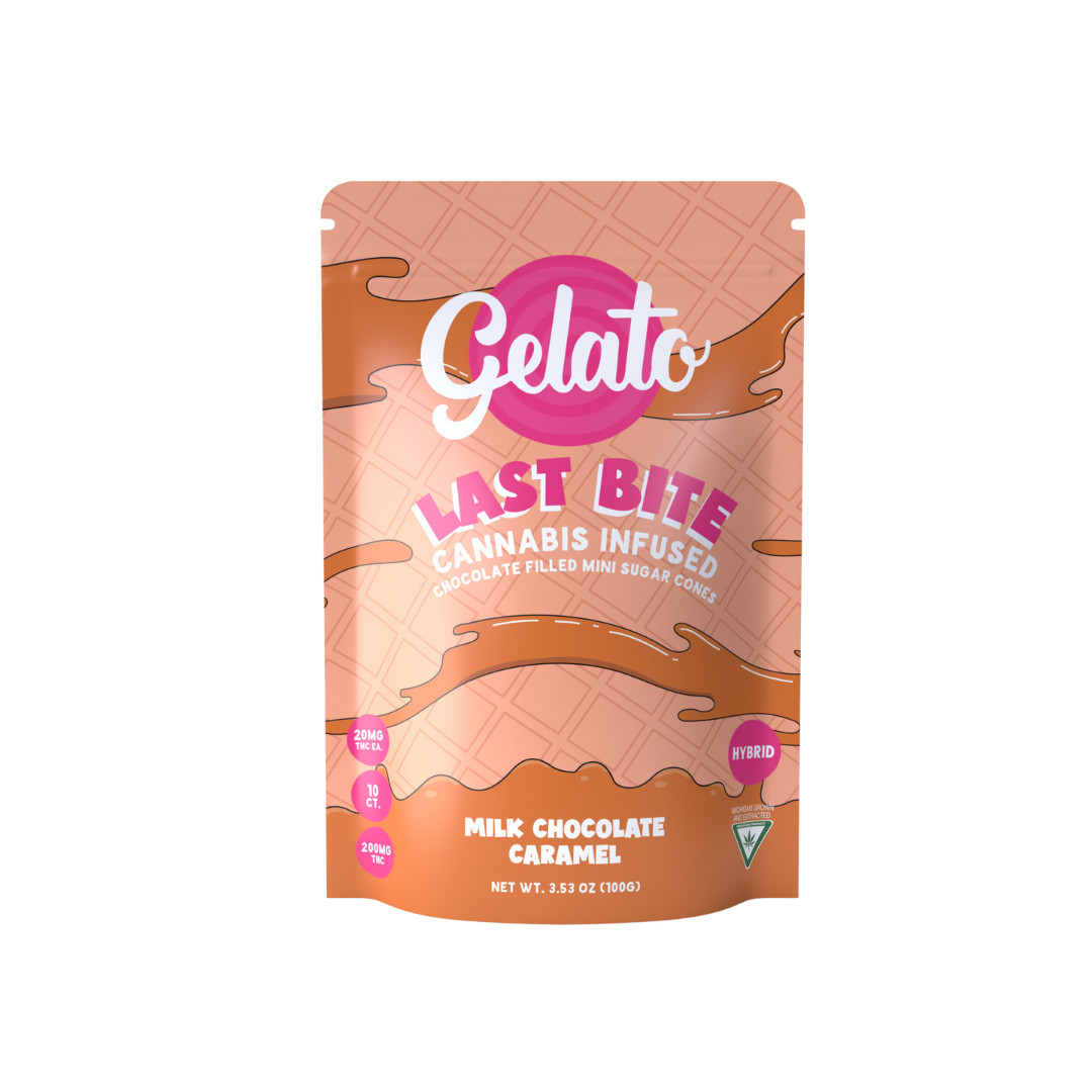 Photograph of product: Gelato - 200mg Last Bites - Milk Chocolate Caramel