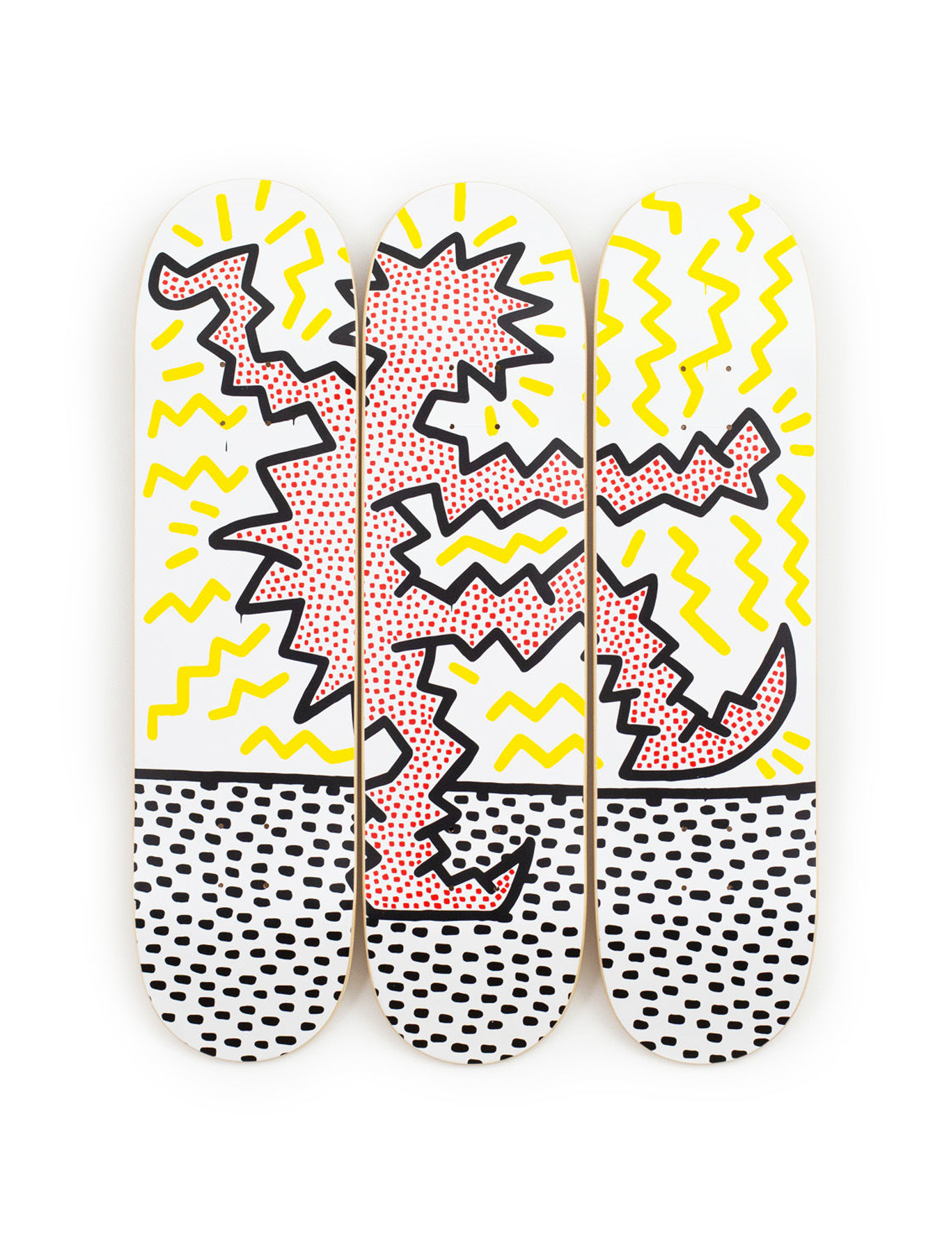 Photograph of product: Keith Haring | Untitled (Electric) | Skate Deck
