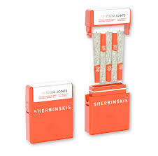 Photograph of product: SHERBINSKIS BLUE ZONE 2.5G INFUSED PREROLL PACK