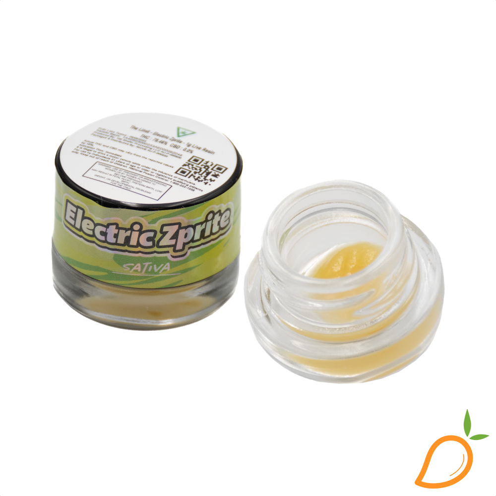 Photograph of product: 1g Electric Zprite Live Resin The Limit