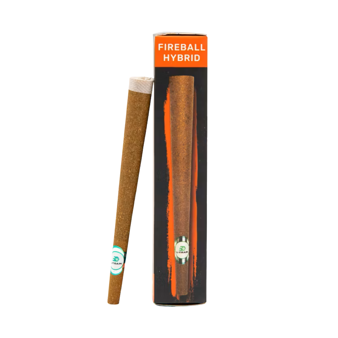 Photograph of product: L-Train | FireBall Triple Infused Blunt | 2g