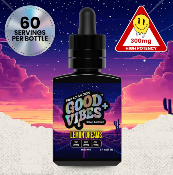Photograph of product: Good Vibes Plus | Lemon (Sleep) | (1:1) Syrup | 300mg
