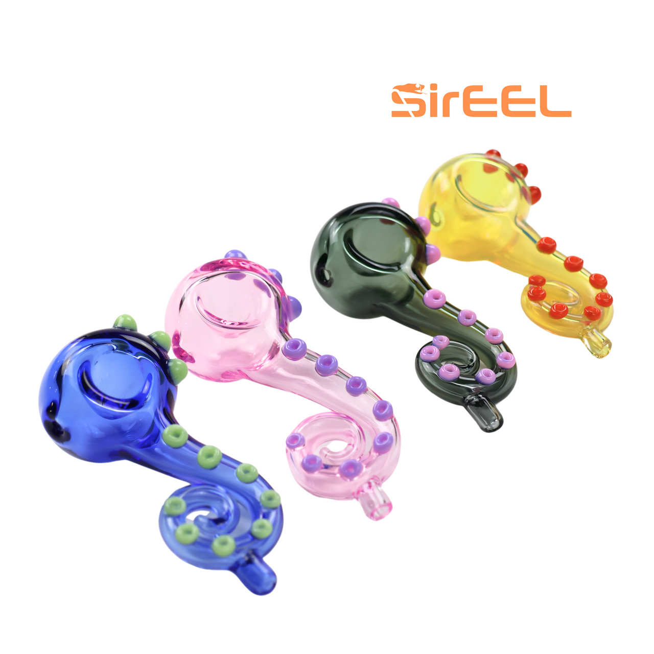 Photograph of product: SirEEL - 4" Octo-Puff Tentacool Hand Pipe, Assorted Kracken Colors May Vary
