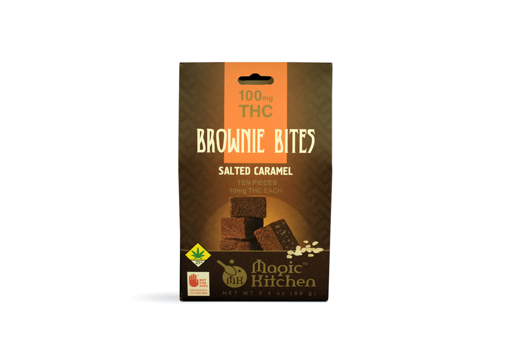 Photograph of product: Salted Caramel Brownie Bites | 10pk