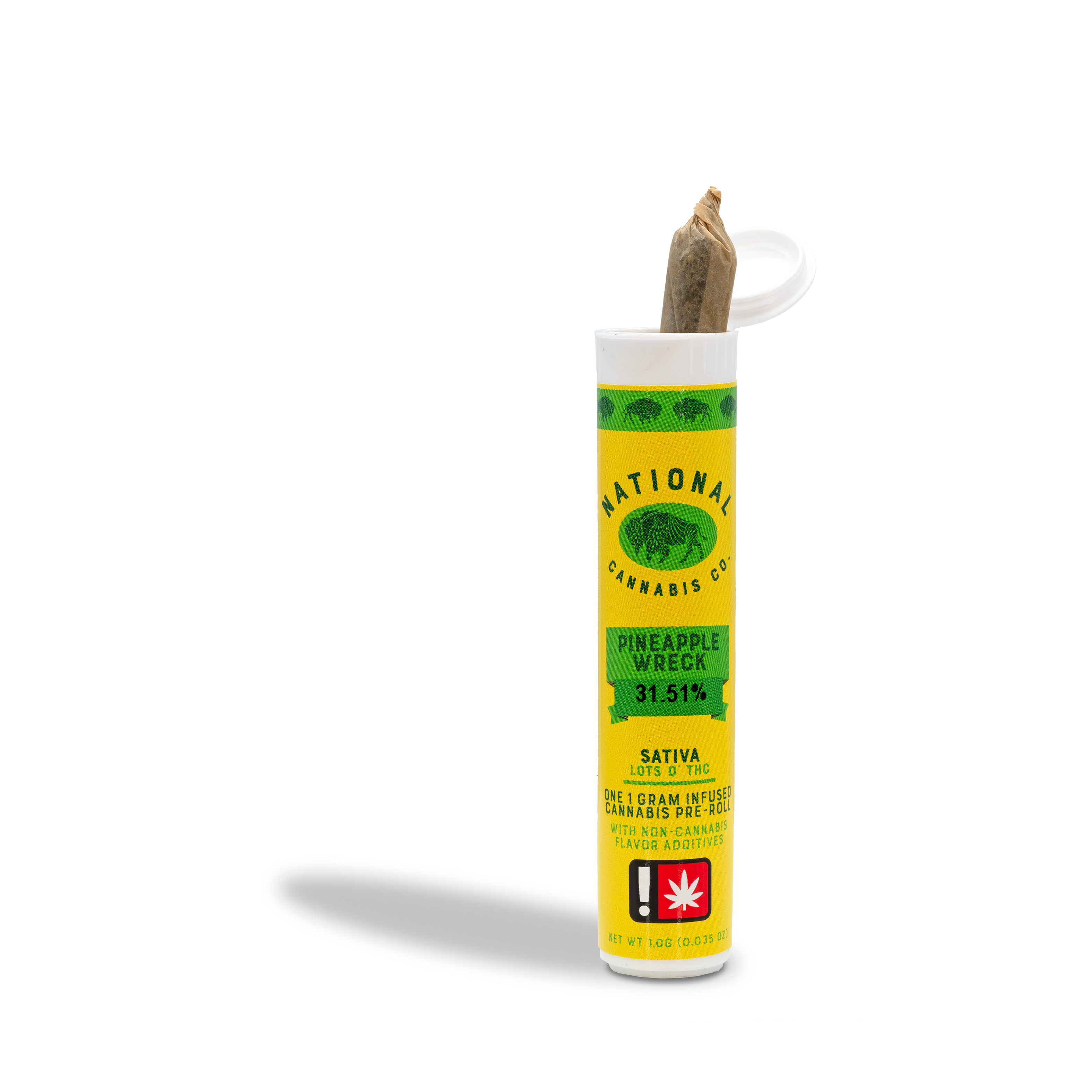 Photograph of product: National Oui'd - Pineapple Wreck Infused Pre-Roll