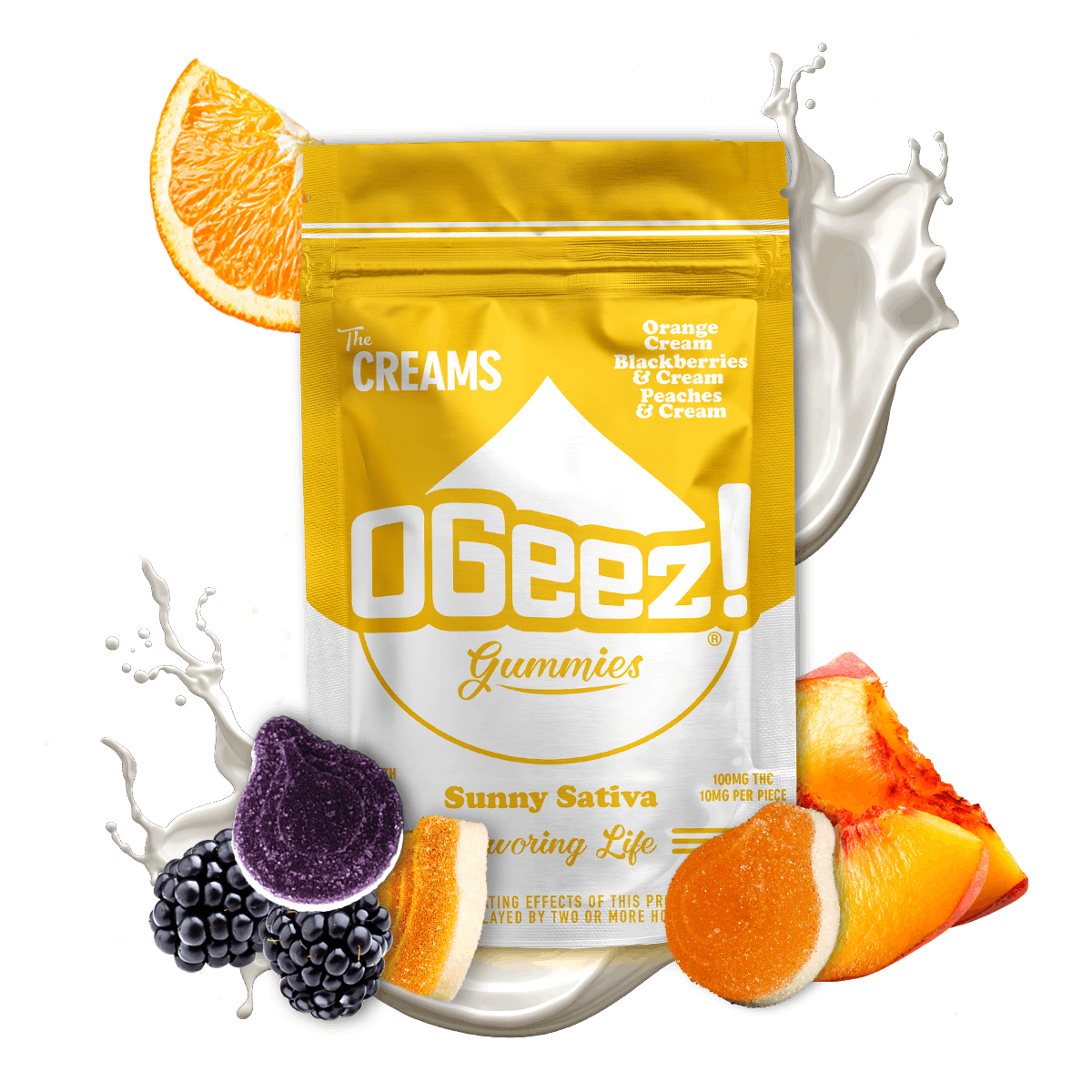 Photograph of product: OGeez! The Creams| Sunny Oui'd 10pk/100mg