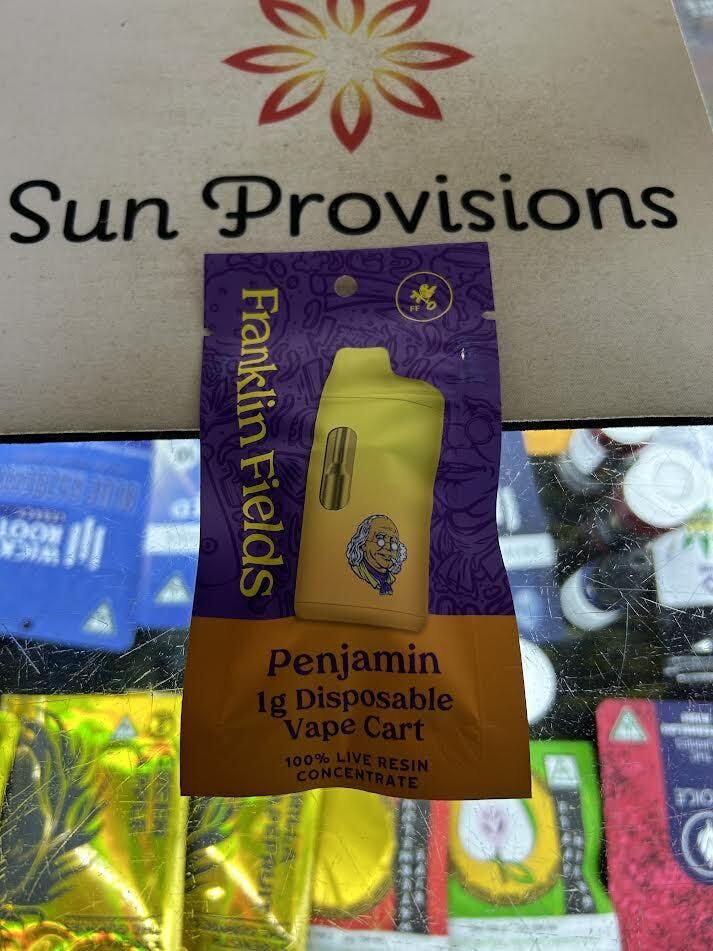 Photograph of product: Franklin Fields- Penjamin 1G Disposable Vape Cart