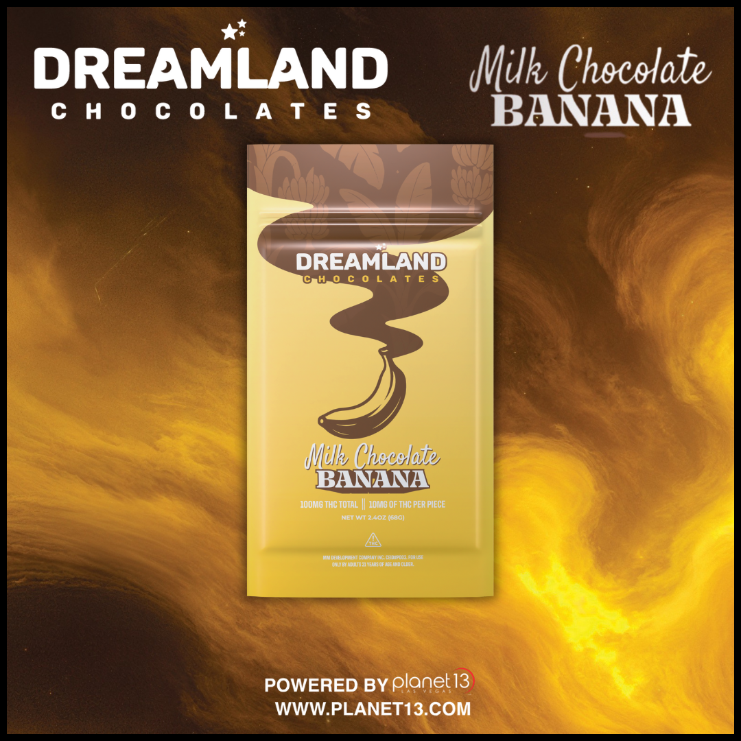 Photograph of product: Dreamland Milk Chocolate Banana Bar