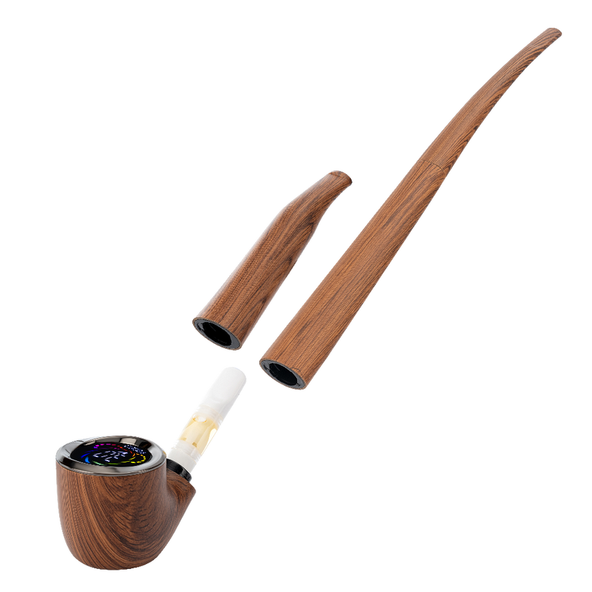 Photograph of product: 510 DL Wizard Pipe Variable Voltage Cartridge Vape | Brown