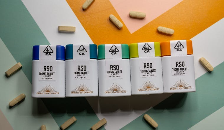 Photograph of product: Emerald Bay - 100mg Tablets - Valentine X - 28:1 CBD (1000mg)