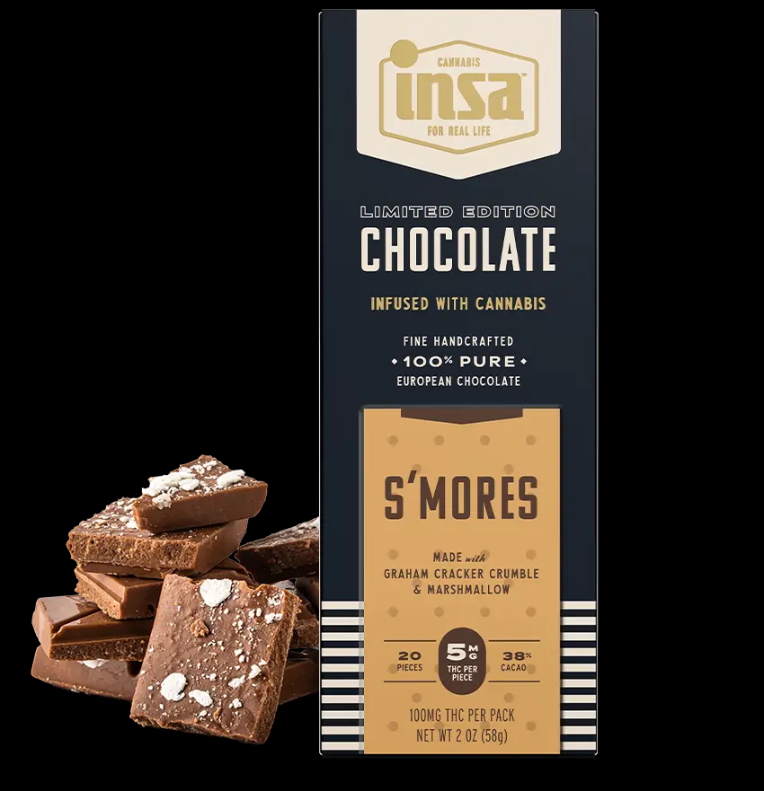 Photograph of product: S'mores Chocolate Bar 100mg