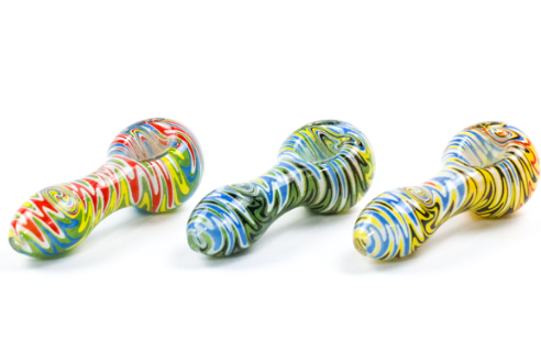 Photograph of product: 4" Wig Wag Hand Pipe (Orange)